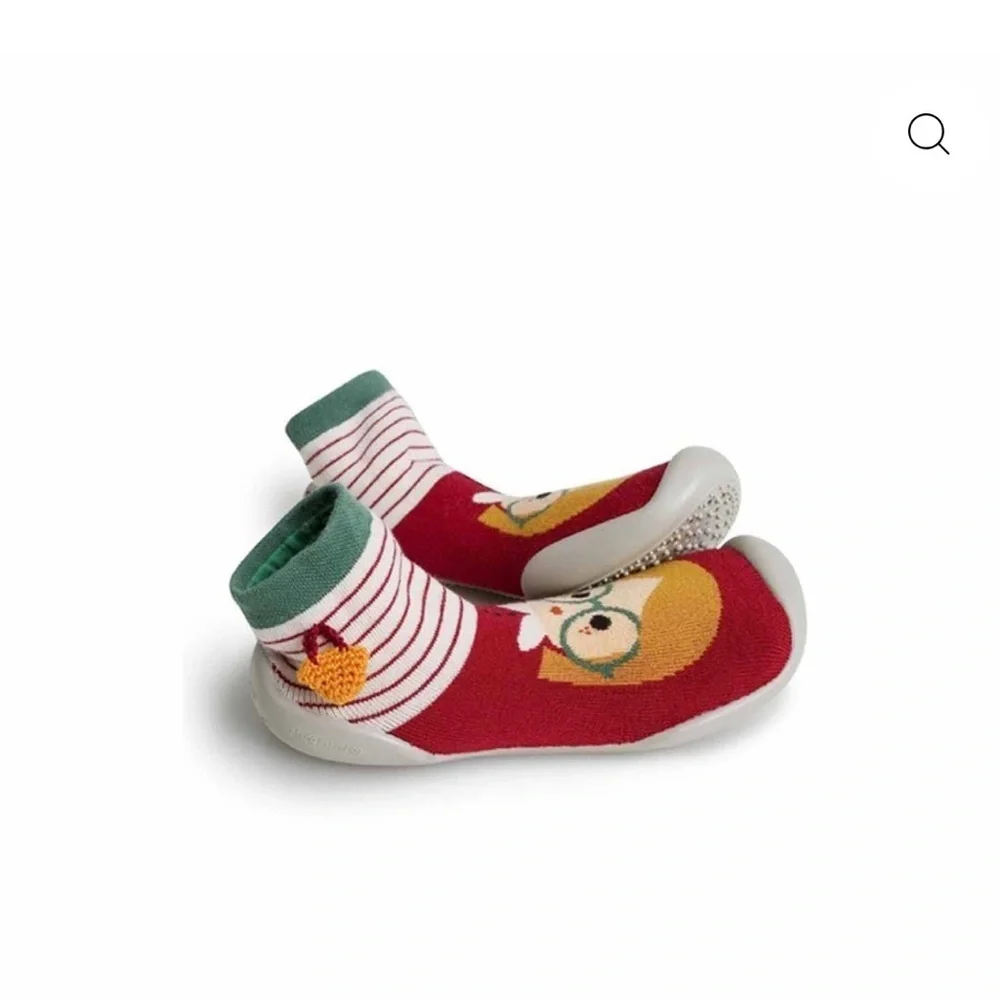 Cozy Red and Green Kids Slippers. Shoe socks! Euro 18/19. Us 2.5 to 3